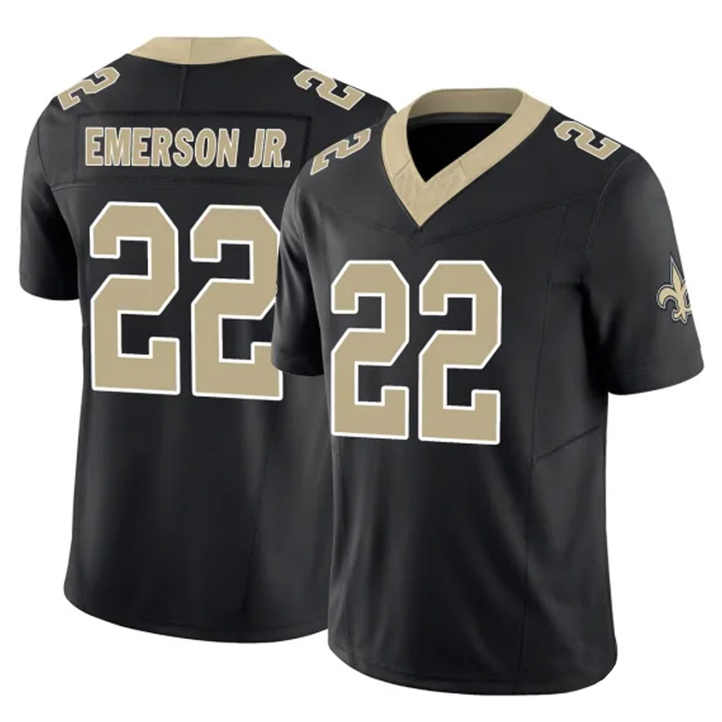 Perkns NO.Saints #22 Martin Emerson Jr. Player Black Limited Vapor F.U.S.E. Home Game Stitched Jerseys