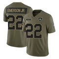 Perkns NO.Saints #22 Martin Emerson Jr. Player Olive 2025 Salute To Service Limited Stitched Jerseys