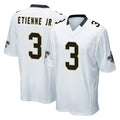 Perkns NO.Saints #3 Travis Etienne Jr. Player White Home Game Stitched Jerseys