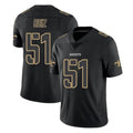 Perkns NO.Saints #51 Cesar Ruiz Player Black Impact Limited Home Game Stitched Jerseys
