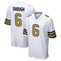 Perkns NO.Saints #6 Tyler Shough Player White Alternate Home Game Stitched Jerseys