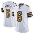 Perkns NO.Saints #6 Tyler Shough Player White Limited Color Rush Home Game Stitched Jerseys