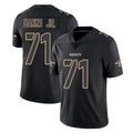 Perkns NO.Saints #71 Kelvin Banks Jr. Player Black Impact Limited Home Game Stitched Jerseys