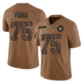 Perkns NO.Saints #75 Taliese Fuaga Player Brown Salute To Service Limited Stitched Jerseys