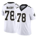 Perkns NO.Saints #78 Erik McCoy Player White Limited Vapor F.U.S.E. Home Game Stitched Jerseys