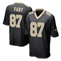Perkns NO.Saints #87 Noah Fant Player Black Home Game Stitched Jerseys