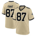 Perkns NO.Saints #87 Noah Fant Player Gold Home Game Stitched Jerseys
