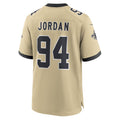 Perkns NO.Saints #94 Cameron Jordan Player Gold Alternate Game Stitched Jerseys
