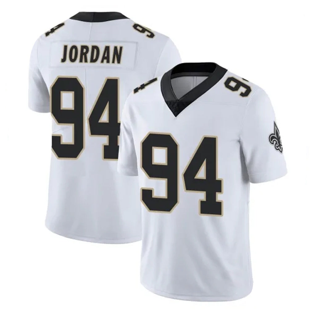 Perkns NO.Saints #94 Cameron Jordan Player White Limited Vapor Untouchable Home Game Stitched Jerseys