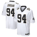 Perkns NO.Saints #94 Cameron Jordan White Game Stitched American Stitched Jerseys