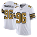 Perkns NO.Saints #96 Carl Granderson Player White Limited Color Rush Home Game Stitched Jerseys