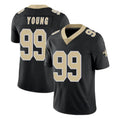 Perkns NO.Saints #99 Chase Young Player Black Limited Vapor Untouchable Home Game Stitched Jerseys