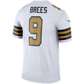 Perkns NO.Saints #9 Drew Brees White Alternate Legend Player Performance Top Stitched Jerseys