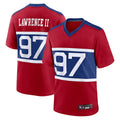 Perkns NY.Giants Secondary Throwback Alternate Jerseys - Red - #97 Dexter Lawrence II Player