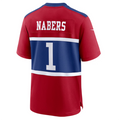 Perkns NY.Giants #1 Malik Nabers Century Red Alternate Stitched Jerseys