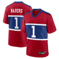 Perkns NY.Giants #1 Malik Nabers Century Red Alternate Game Stitched Jerseys