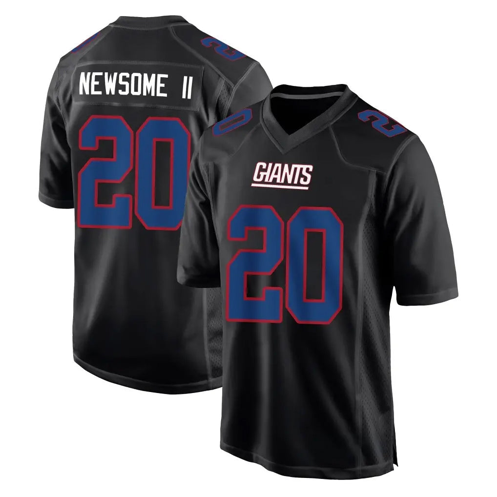 Perkns NY.Giants #20 Greg Newsome II Player Carbon Fashion Limited Home Game Stitched Jerseys