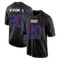 Perkns NY.Giants #20 Greg Newsome II Player Carbon Fashion Limited Home Game Stitched Jerseys