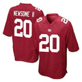 Perkns NY.Giants #20 Greg Newsome II Player Red Home Game Stitched Jerseys