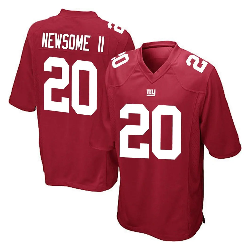 Perkns NY.Giants #20 Greg Newsome II Player Red Home Game Stitched Jerseys