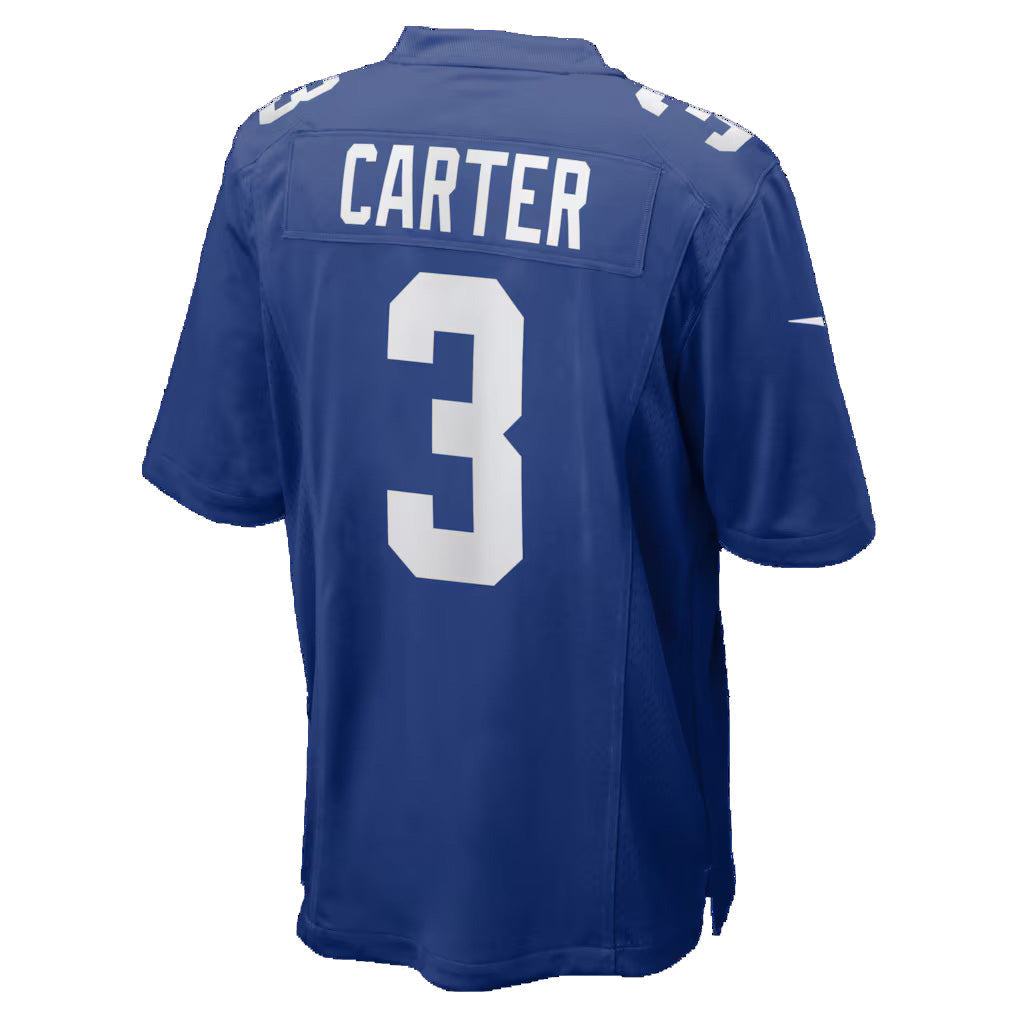 Perkns NY.Giants #3 Abdul Carter Royal Team Game Stitched Jerseys