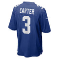 Perkns NY.Giants #3 Abdul Carter Royal Team Game Stitched Jerseys