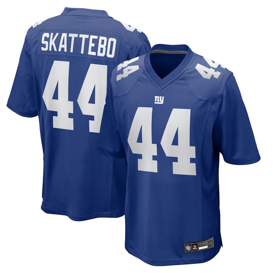 Perkns NY.Giants #44 Cam Skattebo Player Royal Team Game Football Jerseys