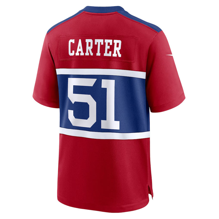 Perkns NY.Giants #51 Abdul Carter Player Red Home Game Stitched Jerseys