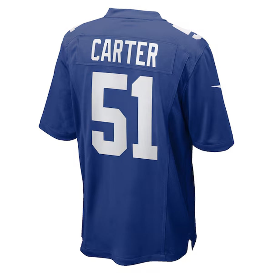 Perkns NY.Giants #51 Abdul Carter Player Royal Game Stitched Jerseys