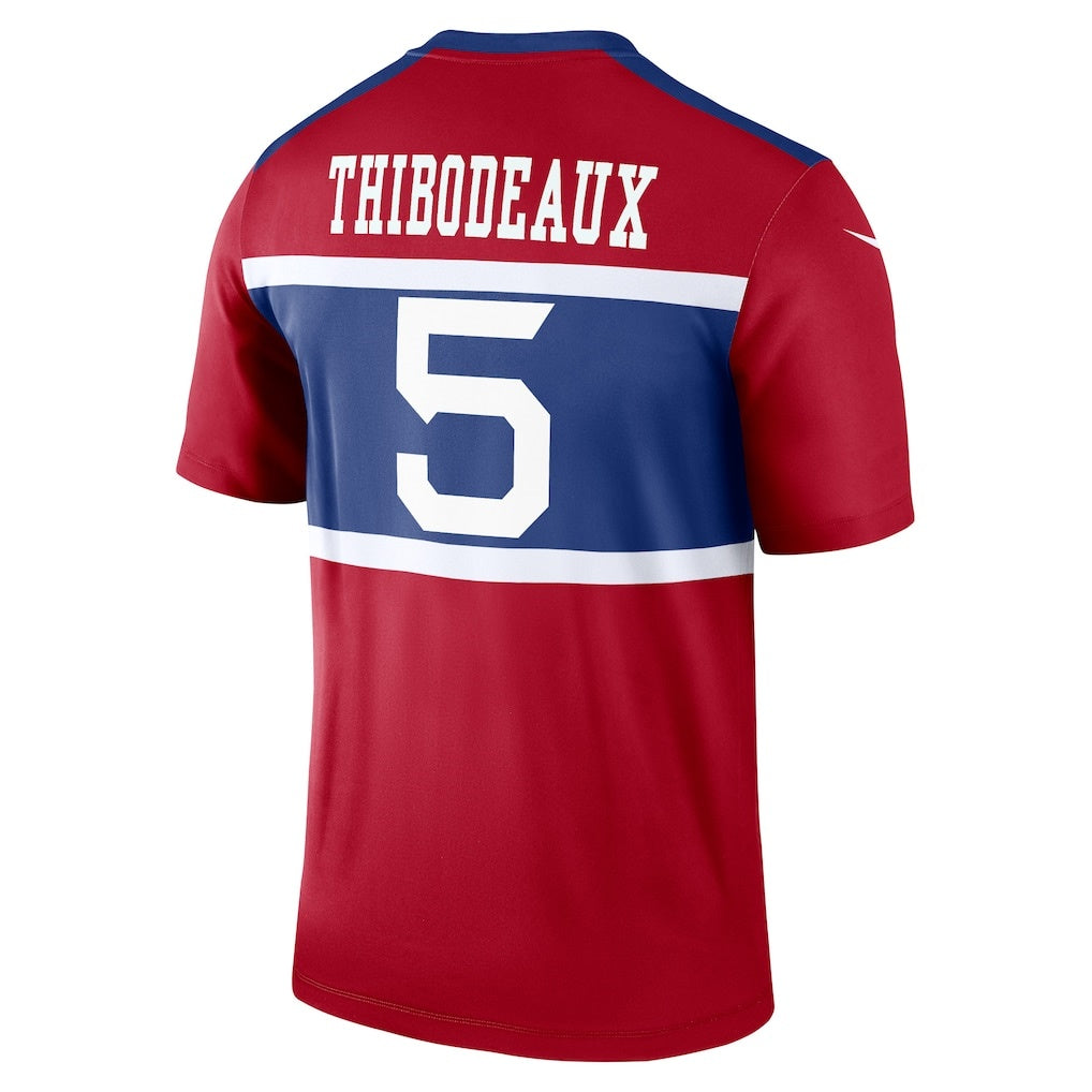 Perkns NY.Giants #5 Kayvon Thibodeaux Red Legend Player Performance Top Stitched Jerseys
