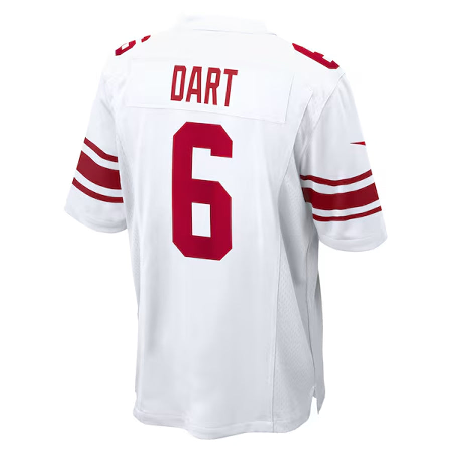 Perkns NY.Giants #6 Jaxson Dart Player White Home Game Stitched Jerseys