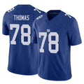 Perkns NY.Giants #78 Andrew Thomas Player Royal Limited Vapor F.U.S.E. Home Game Stitched Jerseys