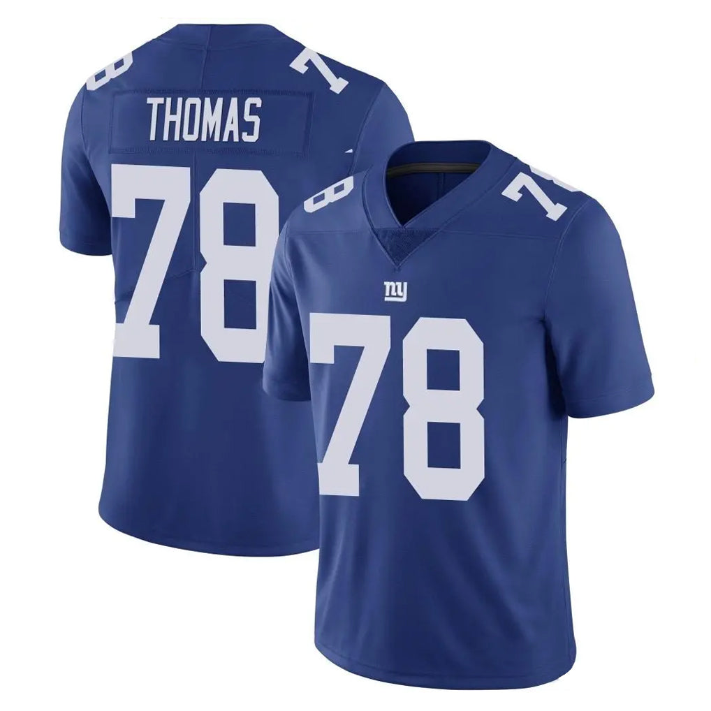 Perkns NY.Giants #78 Andrew Thomas Player Royal Limited Vapor Untouchable Home Game Stitched Jerseys