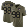 Perkns NY.Giants #98 DJ Reader Player Olive 2025 Salute To Service Limited Stitched Jerseys