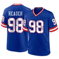Perkns NY.Giants #98 DJ Reader Player Royal Classic Home Game Stitched Jerseys