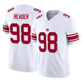 Perkns NY.Giants #98 DJ Reader Player White Limited Vapor F.U.S.E. Home Game Stitched Jerseys