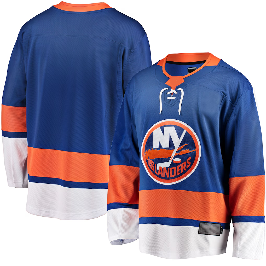 Perkns NY.Islanders Blue Breakaway Home Jerseys
