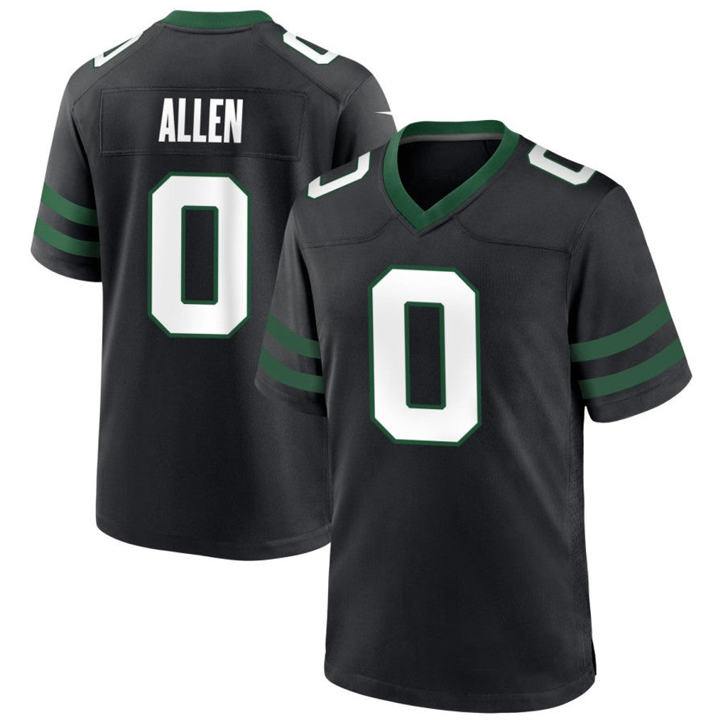 Perkns NY.Jets #0 Braelon Allen Player Black Home Game Stitched Jerseys