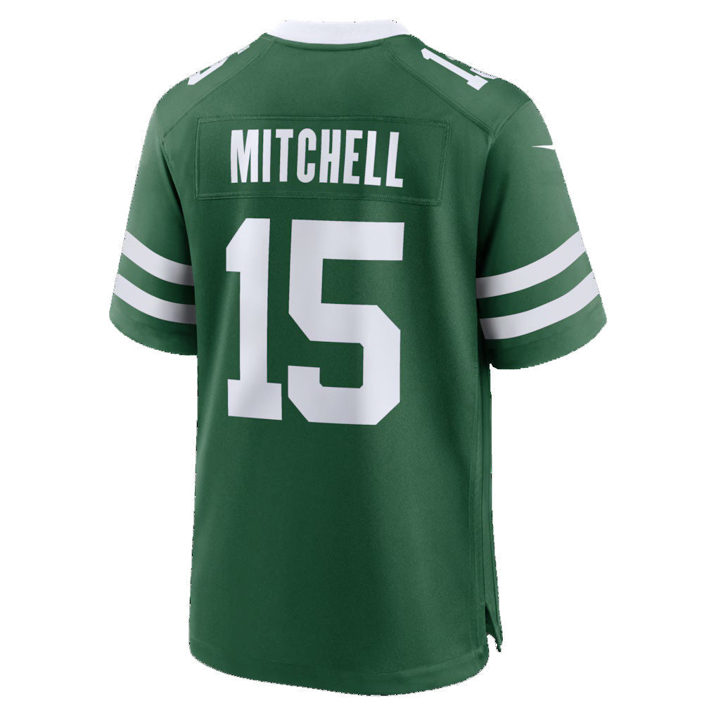 Perkns NY.Jets #15 Adonai Mitchell Legacy Green Team Game Stitched Jerseys