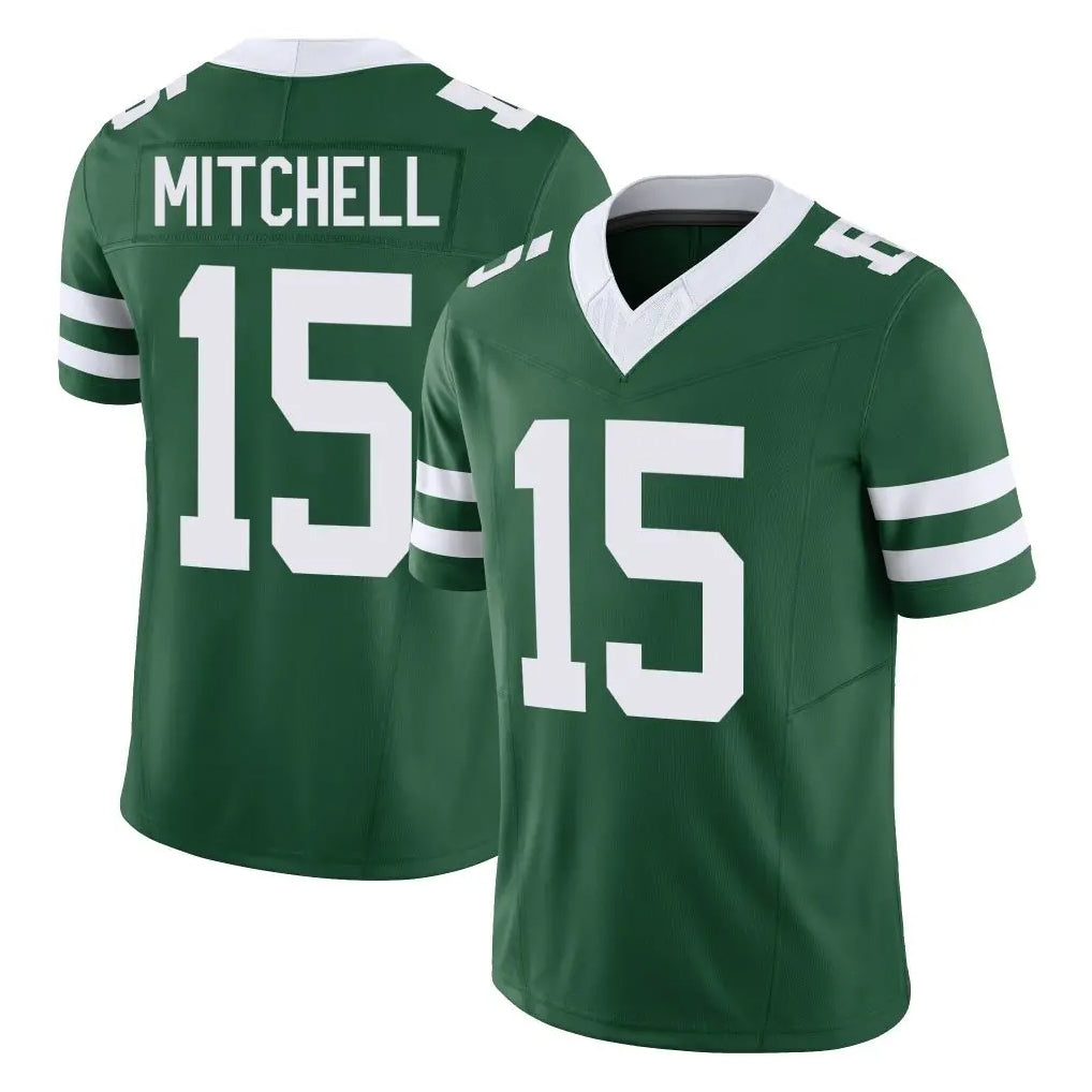 Perkns NY.Jets #15 Adonai Mitchell Player Green Legacy Limited Vapor F.U.S.E. Home Game Stitched Jerseys