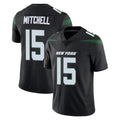 Perkns NY.Jets #15 Adonai Mitchell Player Stealth Black Limited Vapor Home Game Stitched Jerseys