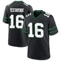 Perkns NY.Jets #16 Vinny Testaverde Player Black Home Game Stitched Jerseys