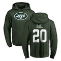 Perkns NY.Jets #20 Breece Hall Player Green LOGO Pullover Hoodies Limited Game Stitched Jerseys