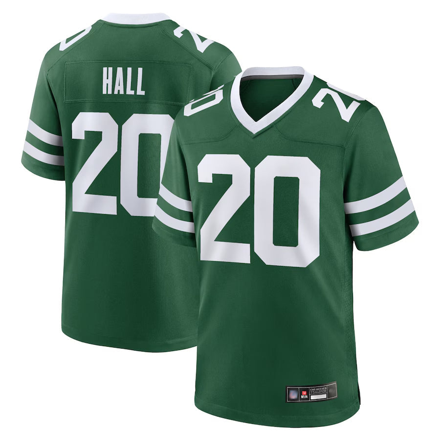 Perkns NY.Jets #20 Breece Hall Player Home Game Jerseys - Gotham Green Stitched Jerseys