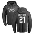 Perkns NY.Jets #21 Brandon Stephens Player Gray Pullover Hoodies Limited Game Stitched Jerseys