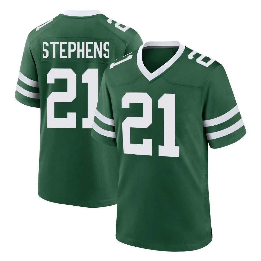 Perkns NY.Jets #21 Brandon Stephens Player Green Legacy Home Game Stitched Jerseys
