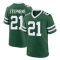 Perkns NY.Jets #21 Brandon Stephens Player Green Legacy Home Game Stitched Jerseys