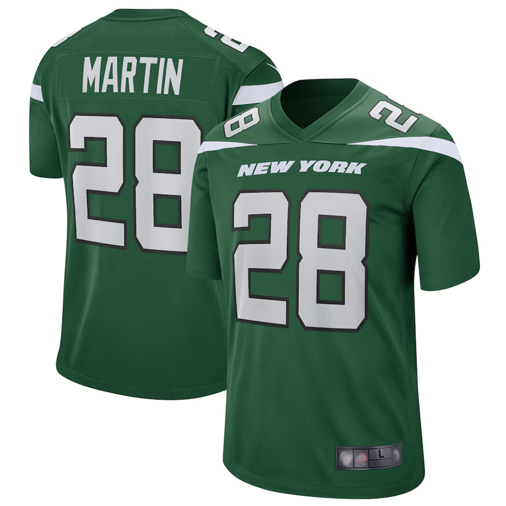 Perkns NY.Jets #28 Curtis Martin Player Green Game Stitched Jerseys