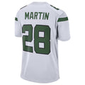 Perkns NY.Jets #28 Curtis Martin Player White Game Stitched Jerseys