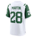 Perkns NY.Jets #28 Curtis Martin White Retired Player Alternate Game Stitched Jerseys